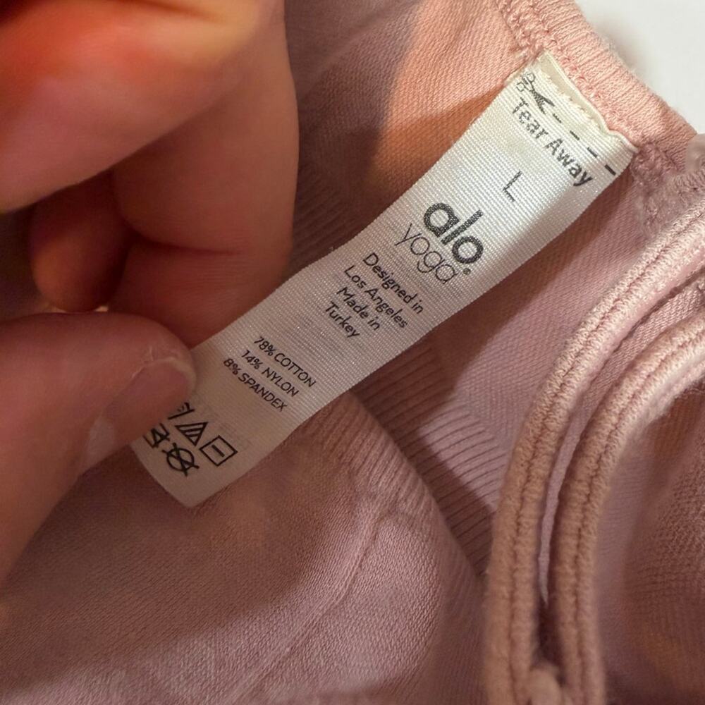 ALO Yoga Pink Delight Longline Bralette Womens Size large - Picture 4 of 5